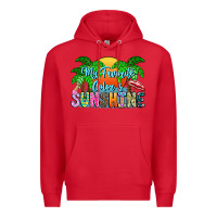Red My Favorite Coloris Sunshine Premium Hoodie - CowhideDigitalArt