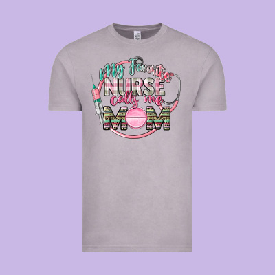 My Favorite Nurse Calls Me Mom Vintage Tee Designed By Cowgirlartshop