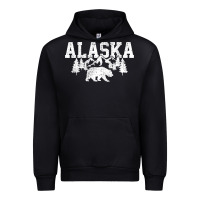 Black Alaska Mountains Forest Hunting Usa Urban Hoodie - longCreatives