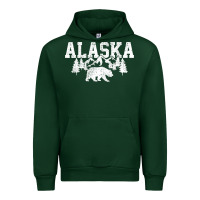 Forest Green Alaska Mountains Forest Hunting Usa Urban Hoodie - longCreatives