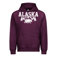 Mauve Wine Alaska Mountains Forest Hunting Usa Urban Hoodie - longCreatives
