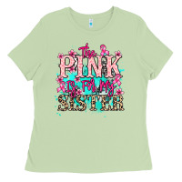 Matcha The pink is for my sister Cancer Awareness Ladies Tee - HowdyJamesFarm