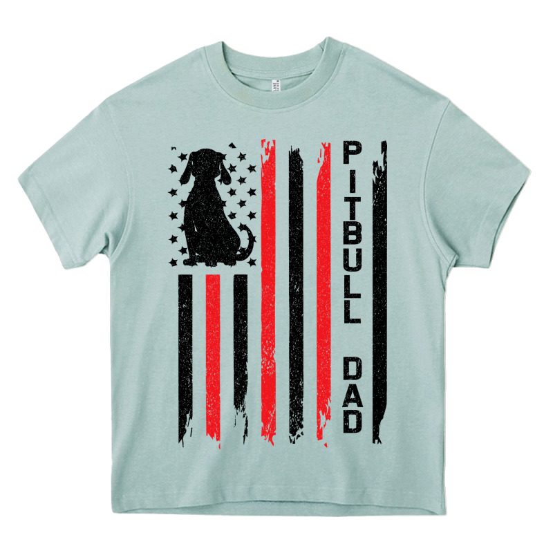 Pitbull Dad Heavy Core Tee by Bettercallsaul | Teevron