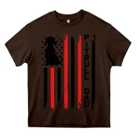 Chocolate Brown Pitbull Dad Heavy Core Tee - Bettercallsaul