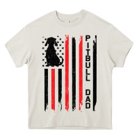 Cream Pitbull Dad Heavy Core Tee - Bettercallsaul