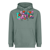 Sage love stitch Heavyweight Hoodie - AdoDesignShop