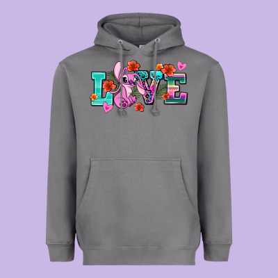 Love Stitch Heavyweight Hoodie Designed By Adodesignshop