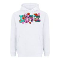 White love stitch Heavyweight Hoodie - AdoDesignShop
