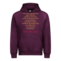 Mauve Wine Life Is Not A Journey To The Grave With The Intention Urban Hoodie - longCreatives