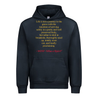 Navy Life Is Not A Journey To The Grave With The Intention Urban Hoodie - longCreatives