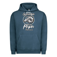 Pigment Midnight Navy being grandpa is an honor being papa is priceless, gift dad Urban Hoodie - longCreatives