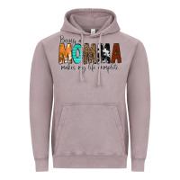 Vintage Zinc Being a Momma Makes My Life Complete Vintage Hoodie - CowCowDesign