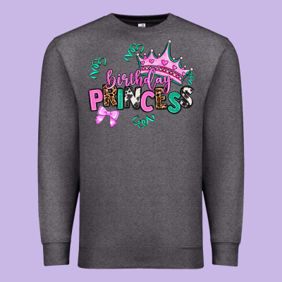 Birthday Princess Premium Sweatshirt Designed By Adodesignshop