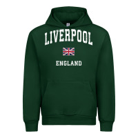 Forest Green Liverpool England Vintage Athletic Sports Design Urban Hoodie - longCreatives