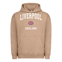 Pigment Burro Liverpool England Vintage Athletic Sports Design Urban Hoodie - longCreatives