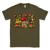 Army Green Christmas Army Gnomes 4th of july Classic Tee - HowdyJamesFarm