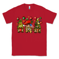 Red Christmas Army Gnomes 4th of july Classic Tee - HowdyJamesFarm