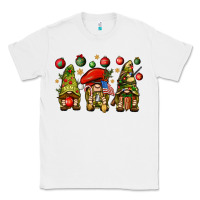 White Christmas Army Gnomes 4th of july Classic Tee - HowdyJamesFarm