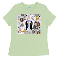 Matcha gothic girl and colorful girl Ladies Tee - TumblerDesignByShophia
