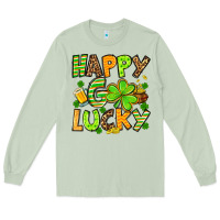 Matcha St. Patrick's Happy go lucky Long Sleeve Tee - OliviaCreatesArt