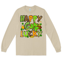 Mushroom St. Patrick's Happy go lucky Long Sleeve Tee - OliviaCreatesArt