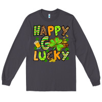 Smoke St. Patrick's Happy go lucky Long Sleeve Tee - OliviaCreatesArt