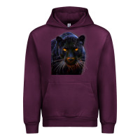 Mauve Wine Black Panther, Big Cat T Urban Hoodie - longCreatives