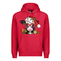 Cardinal Christmas baby cow Premium Hoodie - Jasminsmagicworld