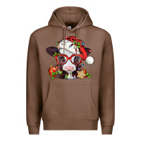 Chestnut Christmas baby cow Premium Hoodie - Jasminsmagicworld