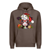 Coffee Christmas baby cow Premium Hoodie - Jasminsmagicworld