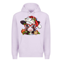 Lilac Christmas baby cow Premium Hoodie - Jasminsmagicworld