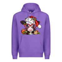 Purple Christmas baby cow Premium Hoodie - Jasminsmagicworld