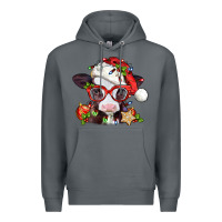 Rock Christmas baby cow Premium Hoodie - Jasminsmagicworld