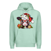 Seafoam Christmas baby cow Premium Hoodie - Jasminsmagicworld