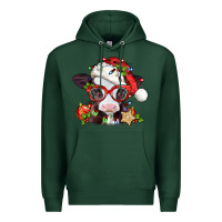Sports Green Christmas baby cow Premium Hoodie - Jasminsmagicworld