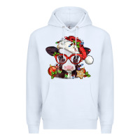 White Christmas baby cow Premium Hoodie - Jasminsmagicworld