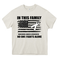 Cream No One Fights Alone Pancreatic Cancer Awareness Heavy Core Tee - Bettercallsaul