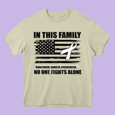 No One Fights Alone Pancreatic Cancer Awareness Heavy Core Tee Designed By Bettercallsaul
