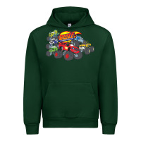 Forest Green Blaze and the Monster Machines and Friends Urban Hoodie - longCreatives