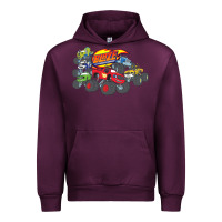 Mauve Wine Blaze and the Monster Machines and Friends Urban Hoodie - longCreatives