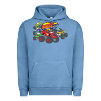 Pigment Pebble Blue Blaze and the Monster Machines and Friends Urban Hoodie - longCreatives