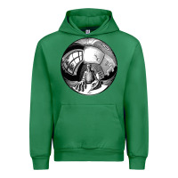 Emerald M.C. Escher Spherical Self Portrait Urban Hoodie - longCreatives