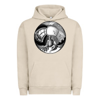 Pigment French Oak M.C. Escher Spherical Self Portrait Urban Hoodie - longCreatives