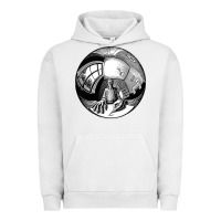 Pigment Lunar Rock M.C. Escher Spherical Self Portrait Urban Hoodie - longCreatives