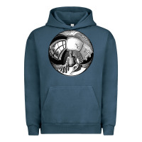 Pigment Midnight Navy M.C. Escher Spherical Self Portrait Urban Hoodie - longCreatives