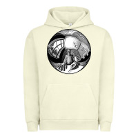 Pigment Pistachio M.C. Escher Spherical Self Portrait Urban Hoodie - longCreatives