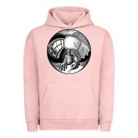Pigment Salmon M.C. Escher Spherical Self Portrait Urban Hoodie - longCreatives