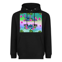 Black custom name stitch Heavyweight Hoodie - AdoDesignShop