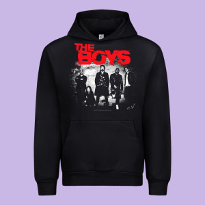 The Boys Graffiti Group Photo Urban Hoodie Designed By Longcreatives