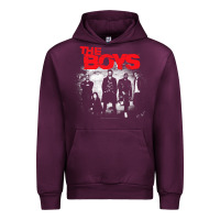 Mauve Wine The Boys Graffiti Group Photo Urban Hoodie - longCreatives